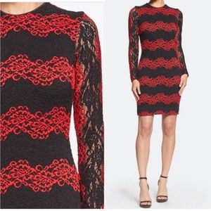 DTP midi dress, long sleeves